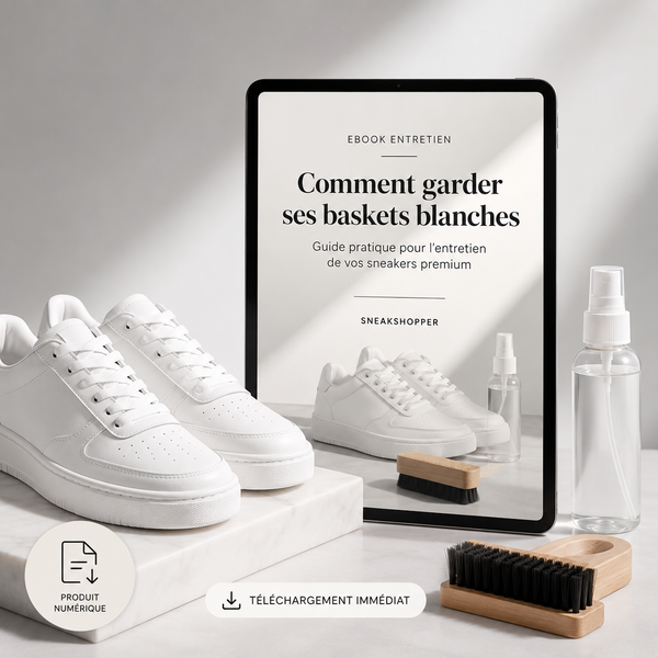 Ebook numérique – Le guide pour garder vos baskets blanches et parfaitement entretenues